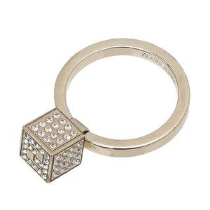 FENDI Ring Silver Cosmopolitan Cube with F letters